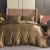 Luxo Satin Duvet Cover Set, conjuntos de cama, seda rica, sedosa, macio, sólido, sem rugas, Sexy Honeymoon, Queen Black Series, 3pcs na internet