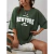 The New York é jovens camisetas de algodão para mulheres, Streetwear criatividade diária extragrande, roupas individuais casuais, quando 1984 na internet