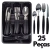 Conjunto de Talheres em Aço Inox com 25 Peças - Inclui Organizador de Cozinha para Facilitar o Armazenamento e Uso Diário - Wolf Games