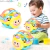 Plástico sino chocalho boneca para o bebê, brinquedo bendy, desenvolver a inteligência, 0-12 meses, 1pc, 10cm
