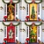 Pesadelo Antes Do Natal Decorações Ao Ar Livre Adereços, Tampa Da Porta, Santa, Xmas Elfos Contexto, Banner Party, Casa Porta Pendurar na internet