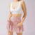 Minissaia plissada de malha de cintura alta feminina, calção de rua feminino, monocromático, casual, curta, moda verão, Y2K, 2022 - comprar online