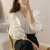 Ruffles com decote em v blusa manga puff para mulheres, tops de manga comprida, camisas brancas, senhora do escritório casual, roupas elegantes, moda - comprar online