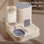Alimentador automático para gatos, água potável, grande capacidade, separação seca e molhada, recipiente de alimentos, suprimentos para animais de estimação - Wolf Games