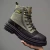 Botas de cano alto de lona respirável masculinas, botas antiderrapantes do deserto, sapatos de segurança com renda, tênis casuais na internet