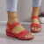 Sandálias de cunha aberta para mulheres, calçados femininos, sapatos de festa, plus size, verão, 2022 - loja online