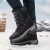 Botas de neve de pelúcia quente para homens, botas impermeáveis de motocicleta, botas antiderrapantes, top alto, novo, inverno - loja online