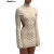 Weird Puss-Mini Vestidos de Gola Alta Elástica Feminina, Tricô Chique, Sem Costas, Manga Comprida, Soft Bodycon, Streetwear, Sexy, Outono na internet