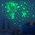 Adesivo de parede luminoso astronauta para decoração de casa, papel de parede estrela e lua, brilho no escuro, decalques autoadesivos, quarto e quarto infantil - Wolf Games
