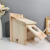 Birdhouse de madeira ao ar livre com haste permanente, Natural e seguro Breeding Box, DIY