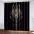 3D Printed Rose Shading Window Curtain para crianças, leão, tigre, lobo, animal, sala de estar, quarto, cozinha, porta, salão, decoração de casa - Wolf Games