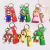 Super mario 3d dos desenhos animados chaveiro mario bros luigi sapo yoshi bowser figura de ação modelo pvc saco dos desenhos animados boneca pingente brinquedos presente