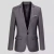 Blazer fino monocromático para homens, jaqueta de escritório masculina, tamanho grande, preto e azul, casaco de casamento coreano - Wolf Games