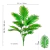 Palmeira artificial para decoração de jardim doméstico, planta falsa, plástico verde, ramos de folhas de palmeira, decoração tropical, 68-125cm, 50,2 pol na internet