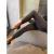 Leggings de seda brilhantes para mulheres, calças de malha, estiramento alto, pé apertado, monocromático, nova moda - Wolf Games