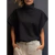 ZANZEA-Camisa feminina elegante de gola alta, blusa manga curta, casual, tops de escritório soltos, festa, moda verão, 2022