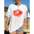 Camiseta de algodão estampa cereja feminina, tops com gola O, camiseta gráfica floral, manga curta, roupa feminina, streetwear casual, moda verão - loja online