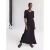 Vestido longo de malha monocromática feminino, manga curta, vestido feminino plissado, gola em O, quadril, primavera, moda verão, feminino, 2022 - loja online