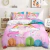 Conjunto de cama de unicórnio arco-íris, king size, queen, unicórnios arco-íris, conjunto de capa de edredom com fronha, roupa de cama de poliéster para crianças e meninas