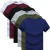 Camiseta de algodão manga curta masculina, linha de design criativo simples, estilo monocromático, plus size, nova chegada, 6 peças, 2024