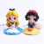 10cm q posket princesa tiana branca de neve rapunzel ariel cinderela belle sereia pvc figuras de ação modelo brinquedos presente do miúdo - comprar online