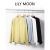 LILYMOON-Camisa de manga comprida feminina, colarinho francês, orelha de madeira, camisa casual coreana, Tops Y2K, pulôver elegante solto, batida na rua - loja online
