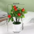 Árvore plástica artificial do bonsai para a decoração home, plantas envasadas, potenciômetro pequeno da simulação, arranjo da flor, ornamentos do jardim na internet