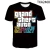 3D Grand Theft Auto imprimindo camisetas para homens e mulheres, camiseta gráfica do Game Gta 45, tops de mangas curtas, camisetas para crianças, verão, novo na internet