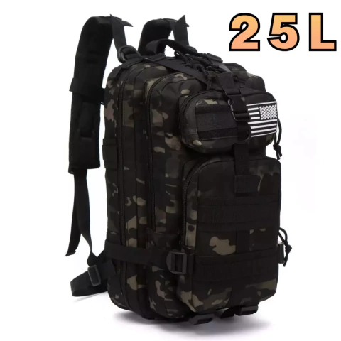 Impermeável Trekking Fishing Hunting Bag, Mochilas ao ar livre, Tactical Sports, Camping, Caminhadas Mochila resistente, 25L, 50L