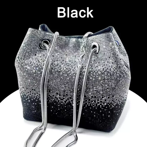Bolsa De Strass Design Italiano Para Mulheres, Saco De Noite, Saco De Jantar, Festa De Casamento, Presente De Natal, Diamante, Cristal