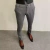 Calças justas de estiramento formal masculinas, calças casuais, roupa de cor sólida, calças de terno fashion - comprar online
