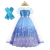 Crianças elsa traje menina aniversário malha vestido de princesa crianças cosplay neve rainha desempenho fantasia noite roupas de halloween - loja online