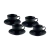 4 Xícaras de Chá Wolff de Ceramica Preto 195ml - comprar online
