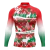 Camisas de manga comprida masculina, tecido Lycra, proteção UV, Rashguard, pro - Wolf Games