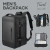 Mochilas expansíveis impermeáveis para homens Likros, grande capacidade, mochila de viagem de negócios, Weekend Laptop Bag, Carry on