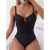 Maiô frente Ruched feminino, One Piece Swimwear, Fato de banho sexy, Roupa de praia feminina, Banho de natação, Monokini, Cortar fora, 2021 na internet
