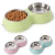 Tigelas duplas para animais de estimação, alimentador de água para comida de cachorro, aço inoxidável, prato para beber, gato, filhote de cachorro, suprimentos de alimentação, acessórios para cães peq[...]
