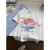 Camisetas de algodão de manga curta com decote em o feminino, charme de carros antigos, estampa vitoriosa, tops soltos, roupas de rua femininas, verão - Wolf Games