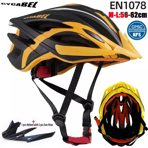 Novo capacete de ciclismo ultraleve, boné de segurança para ciclismo, capacete de bicicleta para mulheres e homens, equipamentos de corrida, borda completa, capacetes mtb