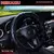 Capa de volante de pele de carneiro artificial de couro macio design de massagem em forma de onda acessório de carro de 14,5-15 polegadas na internet