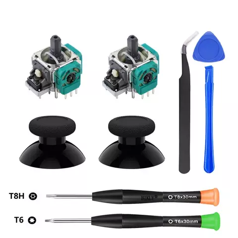 Joystick de substituição para xbox one xbox series s/x controlador 3d analógico polegares peças reparo kit t6 t8 chave de fenda acessório