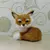 1PC Simulação Fox Ornamento Mini Squatting Fox Modelo Plush Animal Boneca Brinquedo Decoração para casa Craft Christmas Party Gift na internet
