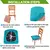 Impermeável PU Tecido Stretch Chair Cover, Seat Almofada Covers, Big Elastic Seat Case, Jantar, Casa, Festa, 1 Pc na internet