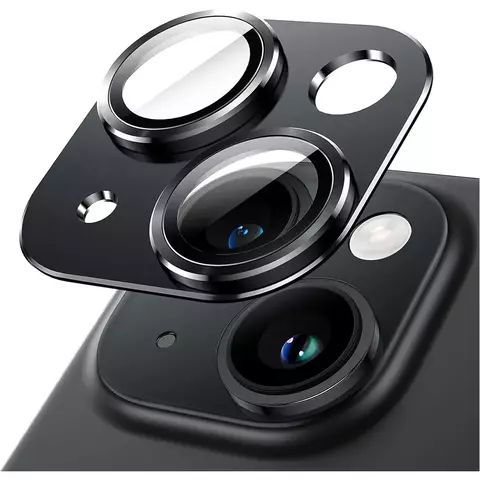 Metal Vidro Temperado Camera Lens Protector, Capa para iPhone 15 Pro Max, 14 Plus, 13 Mini, 15 Pro, 14Pro, Proteção Acessórios do Telefone