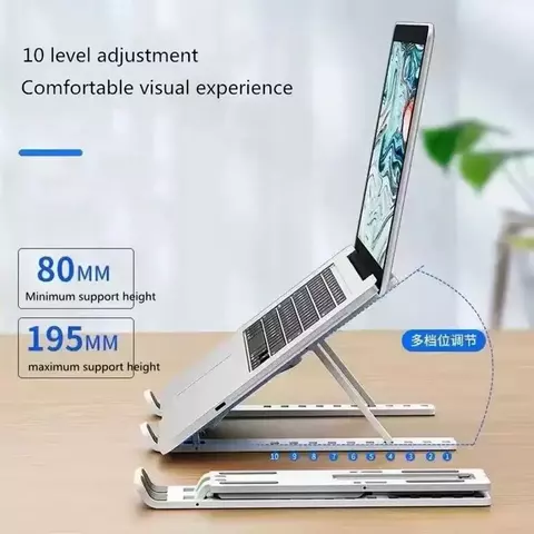 Suporte dobrável para laptop, suporte de resfriamento para notebook, ajustável, ergonômico, base de suporte para laptop, tablet, acessórios