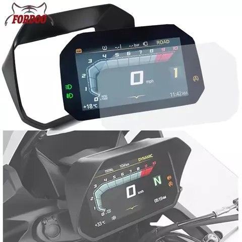 Sun Visor Instrumento Chapéu Filme Protetor de Tela Capa, Fit para BMW R1200GS ADV R1250GS Aventura F750GS F850GS ADV F900XR 2018-2023