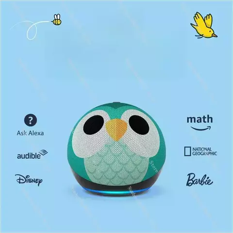 Amazon Echo Dot 5a Geração Alto-falante Inteligente Alexa Clock Edition Kids Edition