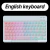 Português Bluetooth retroiluminado 10 polegadas portátil ultra-fino teclado para Samsung Huawei Apple dispositivo sem fio recarregável teclado RGB cor - comprar online