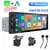 Ips 6.9 Polegada 1din sem fio ou com fio carplay android auto rádio do carro multimídia mp5 player 1 din dvd bluetooth estéreo carregamento usb - Wolf Games