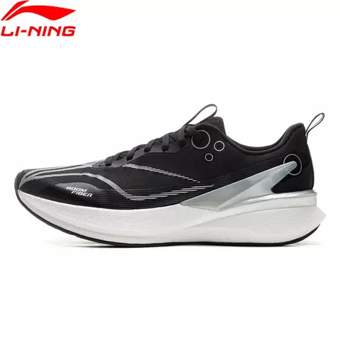 Li-ning men red hare 8 pro corrida tênis de corrida boom almofada de fibra estável sapatos esportivos luz anti-deslizamento wearable tênis arpv003